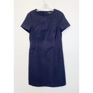 Brooks Brothers Navy Dress Zip Back Blue S/M